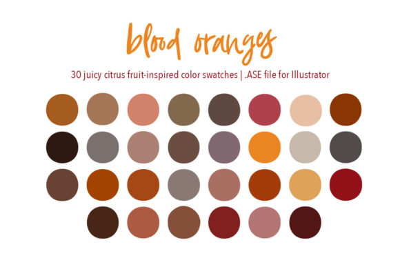 Blood Oranges: A Modern Illustrator Color Palette for Bold Design