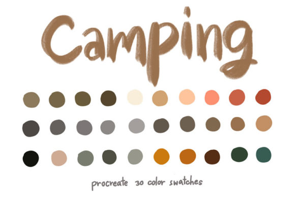 Bring the Outdoors to Your iPad: Camping Procreate Palettes