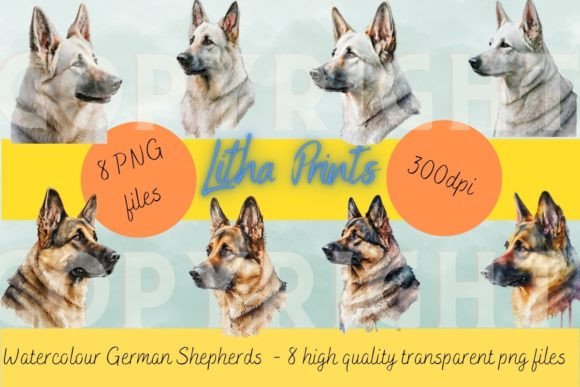 Capturing Canine Spirit: The Allure of Watercolour German Shepherds