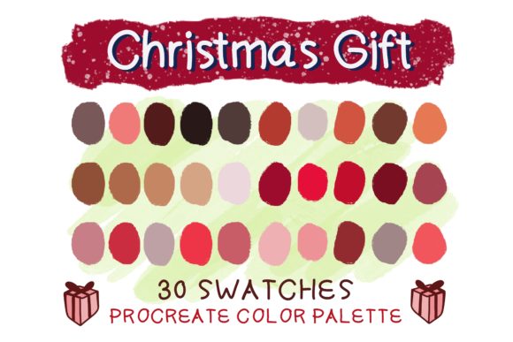 Christmas Gift Procreate Palettes: A Festive Design Shortcut