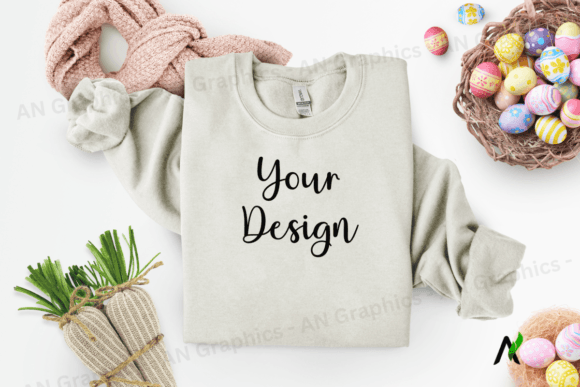 Easter T-Shirt Mockup - Citron Color: A Fresh Canvas for Your Designs