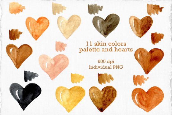 Embracing Diversity with Black Heart Skin Color Clipart