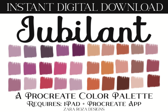 Jubilant Procreate Color Palette: A Warm & Earthy Guide