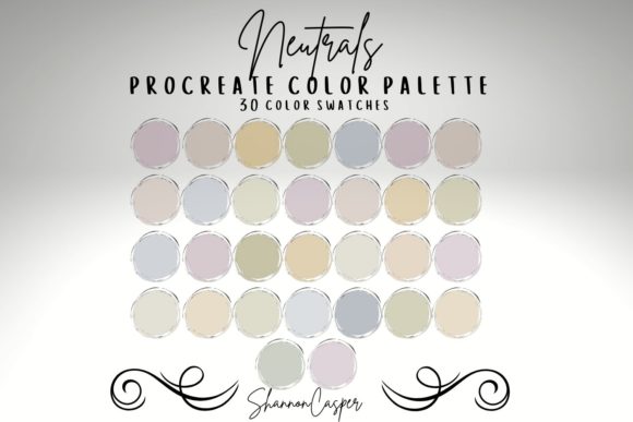 Mastering Neutrals: The Ultimate Procreate Palette for Modern Designers