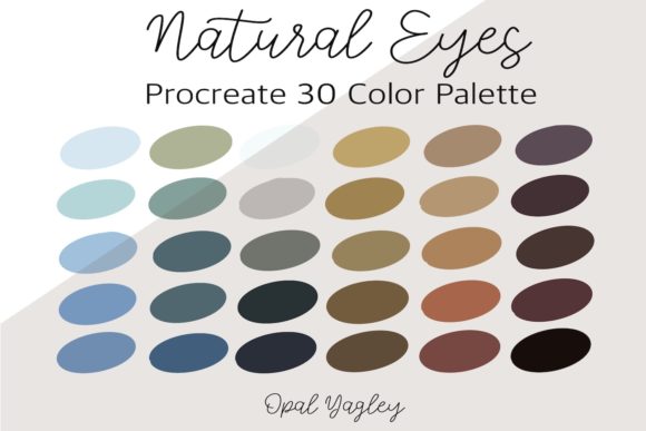 Natural Eyes Procreate Color Palette: Essential Hues for Digital Portraits