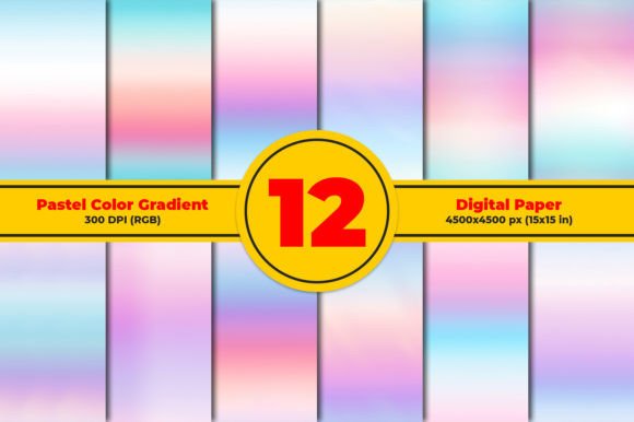 The Soft Power of Pastel Color Gradient Digital Paper