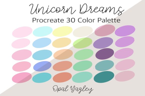 Unicorn Dreams Procreate Color Palette: Crafting Magical Artwork