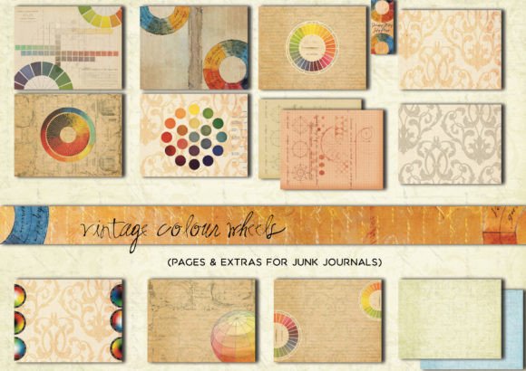 Unleash Vintage Charm: The Color Wheel Junk Journal Kit