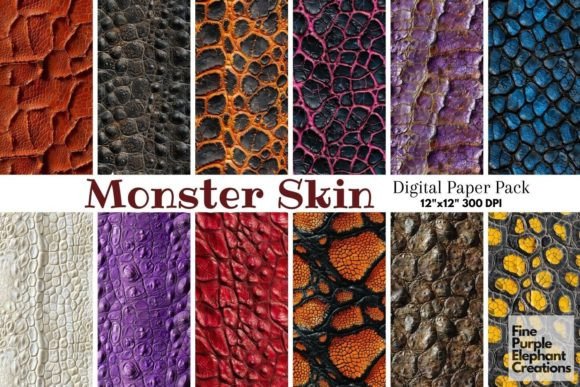 Unleash Wild Aesthetics: Monster Skin Scales Texture