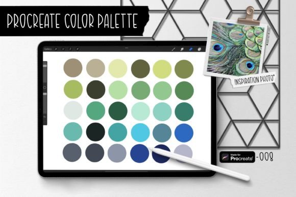Unlock the Regal Allure of the Peacock Dreams Procreate Color Palette