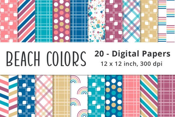 Vibrant Summer Style: Using Beach Color Background Patterns