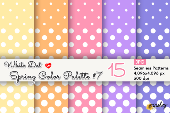 White Dot in Spring Color Palette #7: Fresh Design Patterns